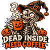 Das Skelett braucht Kaffee