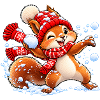 Eichhörnchen im Schnee – Süßer Winterspaß