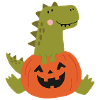 Dinosaurier-Kürbis-Halloween