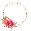 Farbenfroher Blumen-Kranz Personalisierbar