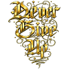 Goldene Ornament-Schrift Artwork