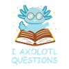 I Axolotl-fragen Blaue Kreatur Lesesterne
