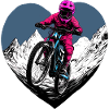 Love Bike / Mountainbiker Herz