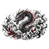 Roter Phönix im Dunkel