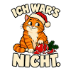 Ich war’s nicht – Lustige Weihnachtskatze