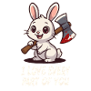Süßer Killer-Hase