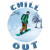 Winter Snowboarder Chill-Out