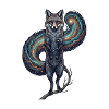 Kosmischer Fuchs – Galaxie Sternen Kunst