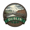 Dublin Ireland Reiseabzeichen Ha'penny Bridge Geschenk