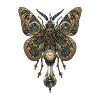 Steampunk Schmetterling – Uhr Mechanik Kunst