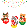 Weihnachtliches Katzenhemd
