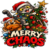 Weihnachtschaos – Katze und Hund