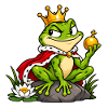 Schelmischer Froschkönig