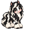 Tinker Irish Cob im Kawaii-Stil