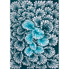 Meeresblüten Muster in Blau