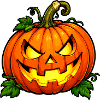 Grimmiger Halloween Kürbis