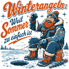 Winterangel Retro Motiv