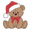 Gemütlicher Weihnachtsteddybär