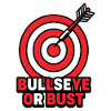Bullseye oder Büste – Bogenschießdarts Zielabzeichen