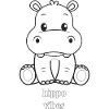 Hippo Vibes: Niedlicher Hippo-Print