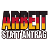 Arbeit statt Antrag Schwarz Rot Gold