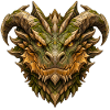 Steindrache – Mächtiger Drachenkopf aus Fels