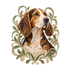 Beagle-Quilling – Hundeporträt