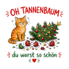 Oh Tannenbaum Katze Festlicher Charme