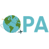 Opa mit Weltkugel – Hellblau