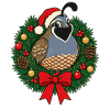 Weihnachtswachtelkranz, Weihnachtsmütze,