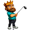 Könige Golf / Golfer King