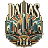 Dallas Skyline Retro Texas