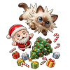 Weihnachts-Igel-Weihnachtsstimmung
