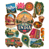 Indien Reisesticker