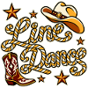Line Dance Western Motiv