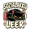 Sozialakku leer Katze