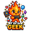 Kawaii Geek Flamme