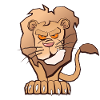 Grumpy Lion