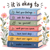 Buchstapel der Selbsthilfe