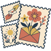 Blumenbriefmarken
