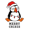Fröhliche Weihnachtskrise Meme Lustiger Papageientaucher