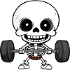 Gym Totenkopf Langhantel