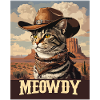 Western- und Wüsten-Meowdy Cowboy-Katze