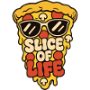 Pizza mit Sonnenbrille – Slice of Life