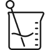 Laborbecher-Linien-Symbol