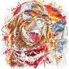 Cooler Golden Retriever mit Sonnenbrille