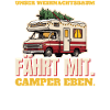 Unser Weihnachtsbaum fährt mit: Camper eben
