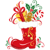 Nikolausstiefel mit Geschenken - Weihnachten
