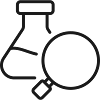 Laboranalyse-Wissenschaftssymbol