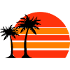 Sonnenuntergang am Palmenstrand